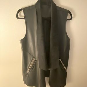 Bar III Faux Leather Vest